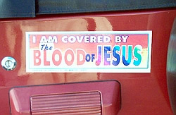 I am covered by the blood of Jesus