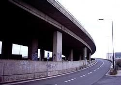 The A316 flyover and sliproad