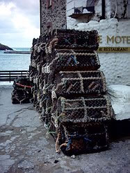 Lobster pots at Port Isaac