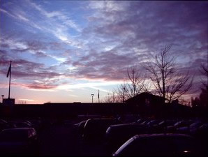 Tesco at sunset, Christmas Eve 2005