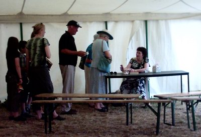 Lindsey Davis signs autographs for fans