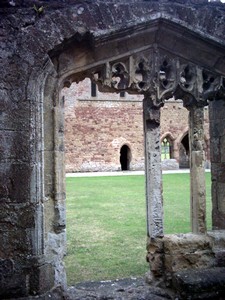 Rear view of abbey buildings