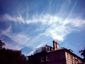 Cloud formation over Tudor Court, Hanworth