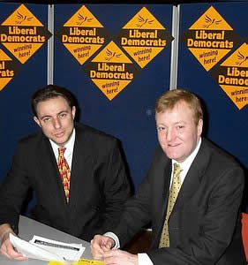 Your author with Charles Kennedy, 2001