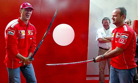 Baffling Ferrari PR pic, copyright AP