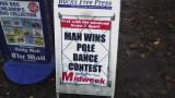 Man wins pole dance contest