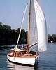 Fair Breeze under sail in Malthouse Broad Fair Breeze under sail in Malthouse Broad
