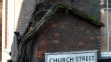 This wisteria used to stretch to the chimney pots