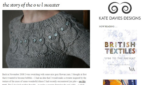 The story of the o w l sweater The story of the o w l sweater